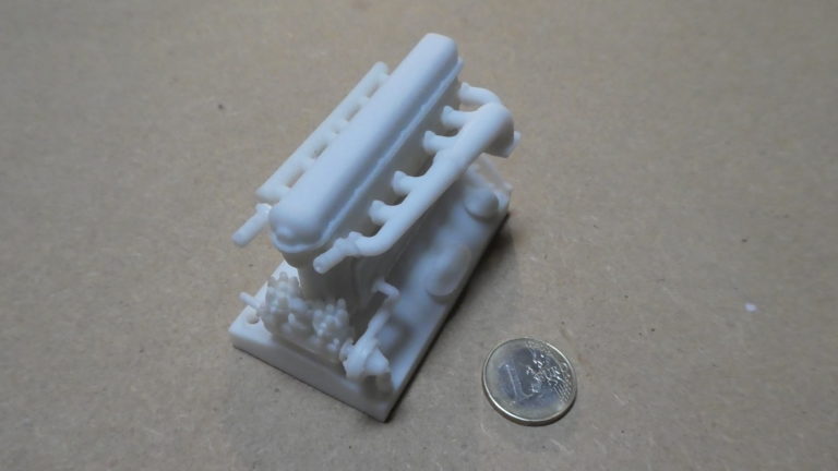 Maquette de moteur au 1/12